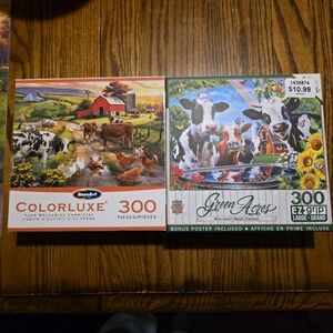 Colorful Farm Animal Puzzle Set